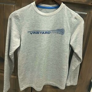 Boys Vineyard Vines Long Sleeve Shirt Lacrosse | gray